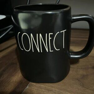 Rae Dunn Connect Black Mug